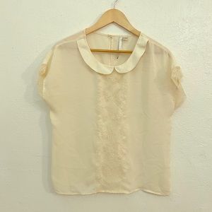Lace Collared Shirt